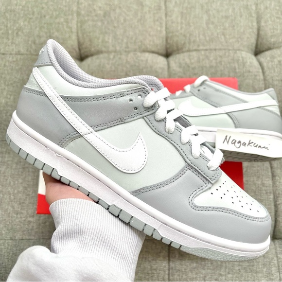Nike Other - 🦛 nike air dunk retro low GS grey white shoes (big kids)